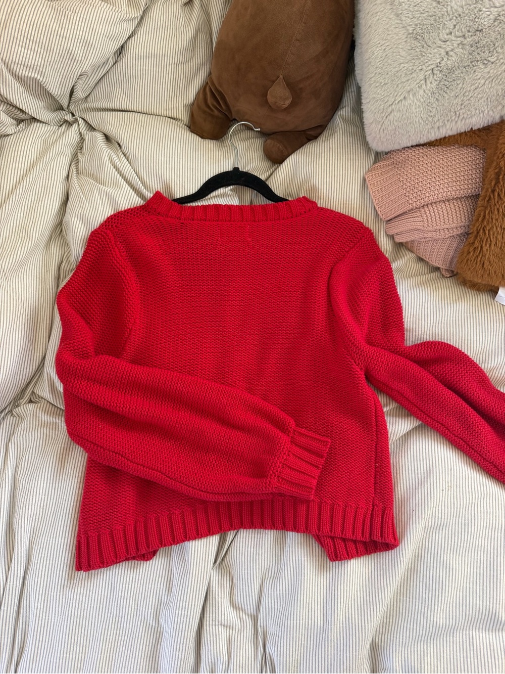 Red cotton cardigan - Picture 4 of 4